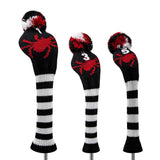 Maxbell 3x Knit Golf Driver Fairway Wood Head Covers Long Neck UT Club Headcover