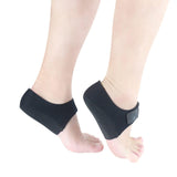 Maxbell Heel Pad heel sock Heel Cushion Heel Support Brace damping Cracked Dry Black S