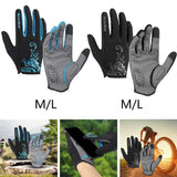 Maxbell Bicycle Gloves Non Slip Breathable Lightweight for Driving Cycling M Blue