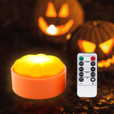 Maxbell Remote Control LED Light Pumpkin Lamp Battery Tap Mode Decorative Portable 1 Pc