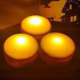 Maxbell Remote Control LED Light Pumpkin Lamp Battery Tap Mode Decorative Portable 1 Pc