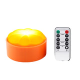 Maxbell Remote Control LED Light Pumpkin Lamp Battery Tap Mode Decorative Portable 1 Pc