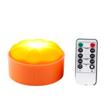 Maxbell Remote Control LED Light Pumpkin Lamp Battery Tap Mode Decorative Portable 1 Pc