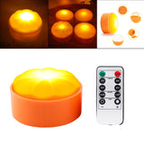 Maxbell Remote Control LED Light Pumpkin Lamp Battery Tap Mode Decorative Portable 1 Pc