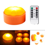 Maxbell Remote Control LED Light Pumpkin Lamp Battery Tap Mode Decorative Portable 1 Pc