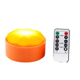 Maxbell Remote Control LED Light Pumpkin Lamp Battery Tap Mode Decorative Portable 1 Pc