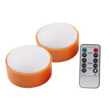 Maxbell Remote Control LED Light Pumpkin Lamp Battery Tap Mode Decorative Portable 2 Pcs