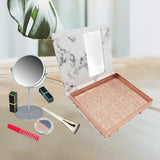 Maxbell Portable Lash Book Storage Eyelashes Case Lahses Holder Container Organizer Clear Tray  Marble