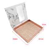 Maxbell Portable Lash Book Storage Eyelashes Case Lahses Holder Container Organizer Clear Tray  Marble