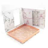 Maxbell Portable Lash Book Storage Eyelashes Case Lahses Holder Container Organizer Clear Tray  Marble