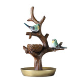 Maxbell Bird Tree Branch Jewelry Stand Bracelet Key Holder Tray Rack Tower Gold