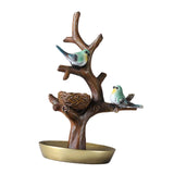 Maxbell Bird Tree Branch Jewelry Stand Bracelet Key Holder Tray Rack Tower Gold