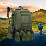 Maxbell 55L Camouflage Backpack Accessories Backpack Tactical Travel Hiking Camping Army Green