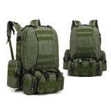 Maxbell 55L Camouflage Backpack Accessories Backpack Tactical Travel Hiking Camping Army Green