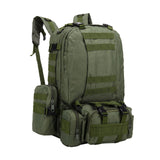 Maxbell 55L Camouflage Backpack Accessories Backpack Tactical Travel Hiking Camping Army Green