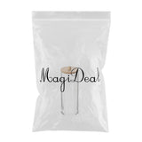 Maxbell Dispenser Floss Clear Acrylic Cotton Swabs Holder for Modern Bathroom Decor 2.95x2.95x7.68inch