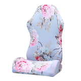 Maxbell Swivel Computer Gaming Chair Cover Stretch Armchair Cover Pink Flower