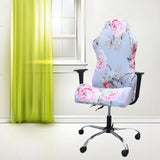 Maxbell Swivel Computer Gaming Chair Cover Stretch Armchair Cover Pink Flower