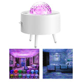 Maxbell Star Projector Night Light LED with Bluetooth Speaker for Adults Party White