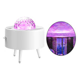 Maxbell Star Projector Night Light LED with Bluetooth Speaker for Adults Party White