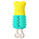 Maxbell Pet Chew Toothbrush Cleaning Toys Dogs Stick Teeth Brushing Toy Yellow Blue