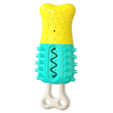 Maxbell Pet Chew Toothbrush Cleaning Toys Dogs Stick Teeth Brushing Toy Yellow Blue