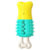 Maxbell Pet Chew Toothbrush Cleaning Toys Dogs Stick Teeth Brushing Toy Yellow Blue