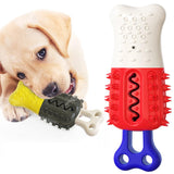 Maxbell Pet Chew Toothbrush Cleaning Toys Dogs Stick Teeth Brushing Toy White Red