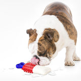 Maxbell Pet Chew Toothbrush Cleaning Toys Dogs Stick Teeth Brushing Toy White Red