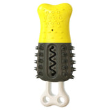 Maxbell Pet Chew Toothbrush Cleaning Toys Dogs Stick Teeth Brushing Toy Yellow Black