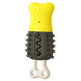 Maxbell Pet Chew Toothbrush Cleaning Toys Dogs Stick Teeth Brushing Toy Yellow Black