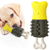 Maxbell Pet Chew Toothbrush Cleaning Toys Dogs Stick Teeth Brushing Toy Yellow Black