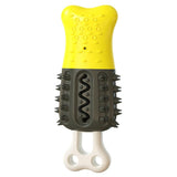 Maxbell Pet Chew Toothbrush Cleaning Toys Dogs Stick Teeth Brushing Toy Yellow Black