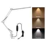 Maxbell Collapsible LED Reading Lamp with Clip USB Powered Bedside Table Light