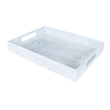 Maxbell Acrylic Tray Jewelry Rectangle Organization Makeup  40x30x5.5cm white