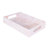 Maxbell Acrylic Tray Jewelry Rectangle Organization Makeup  40x30x5.5cm pink