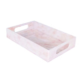 Maxbell Acrylic Tray Jewelry Rectangle Organization Makeup  40x30x5.5cm pink