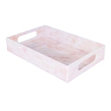 Maxbell Acrylic Tray Jewelry Rectangle Organization Makeup  40x30x5.5cm pink