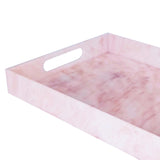 Maxbell Acrylic Tray Jewelry Rectangle Organization Makeup  30x20x5.5cm pink