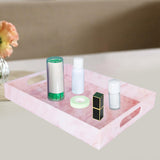 Maxbell Acrylic Tray Jewelry Rectangle Organization Makeup  30x20x5.5cm pink