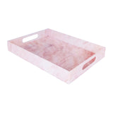 Maxbell Acrylic Tray Jewelry Rectangle Organization Makeup  30x20x5.5cm pink