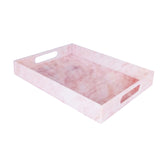 Maxbell Acrylic Tray Jewelry Rectangle Organization Makeup  30x20x5.5cm pink