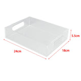 Maxbell Acrylic Tray Jewelry Rectangle Organization Makeup  24x18x5.5cm clear