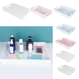 Maxbell Acrylic Tray Jewelry Rectangle Organization Makeup  24x18x5.5cm clear