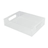 Maxbell Acrylic Tray Jewelry Rectangle Organization Makeup  24x18x5.5cm clear