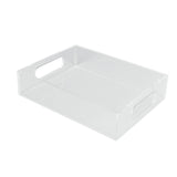 Maxbell Acrylic Tray Jewelry Rectangle Organization Makeup  24x18x5.5cm clear