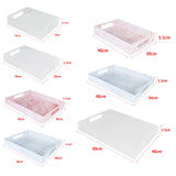 Maxbell Acrylic Tray Jewelry Rectangle Organization Makeup  24x18x5.5cm clear