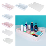 Maxbell Acrylic Tray Jewelry Rectangle Organization Makeup  24x18x5.5cm clear