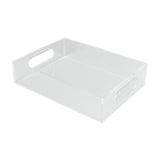 Maxbell Acrylic Tray Jewelry Rectangle Organization Makeup  24x18x5.5cm clear