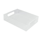 Maxbell Acrylic Tray Jewelry Rectangle Organization Makeup  24x18x5.5cm clear